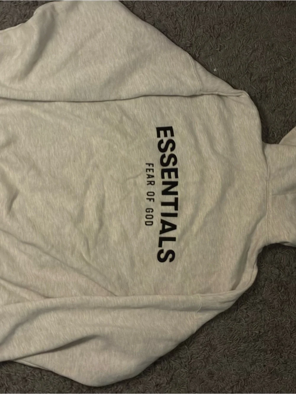 Essentials Men's Heather Light Gray Pullover Hoodie